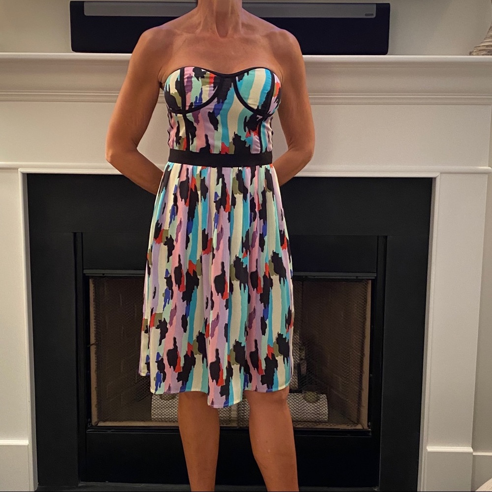 Strapless Karlie Multi-Colored Dress